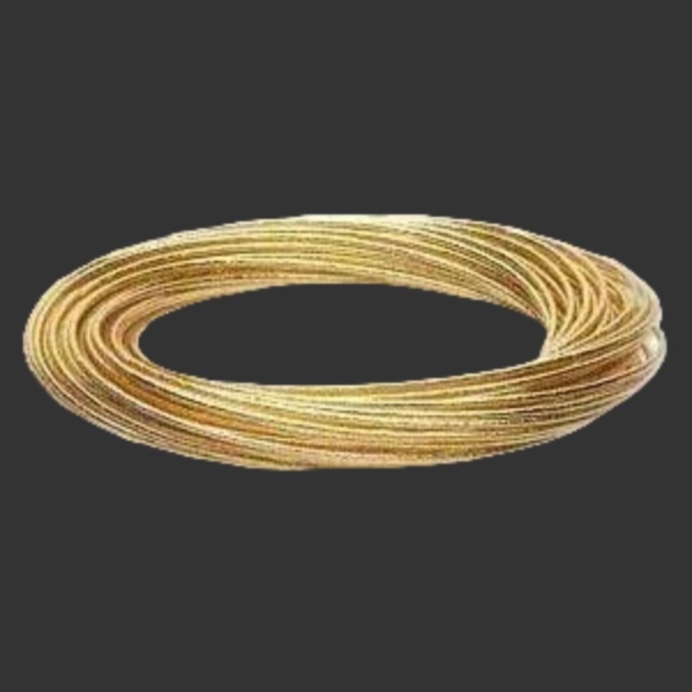 Womens Stainless Steel Gold Interlocking Bangle‎ Bracelet